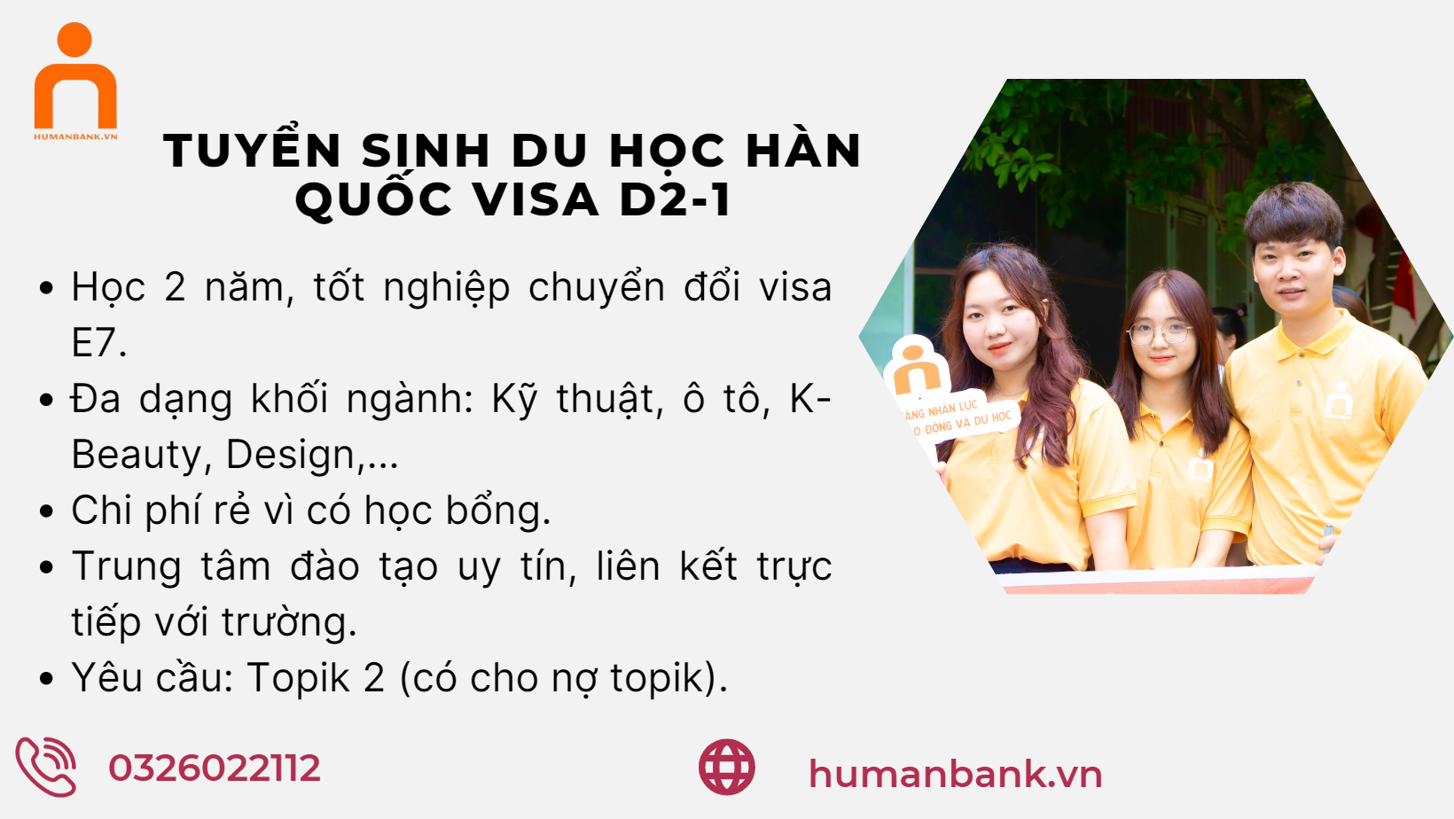 Tuyển sinh du học Hàn Quốc vừa học vừa làm